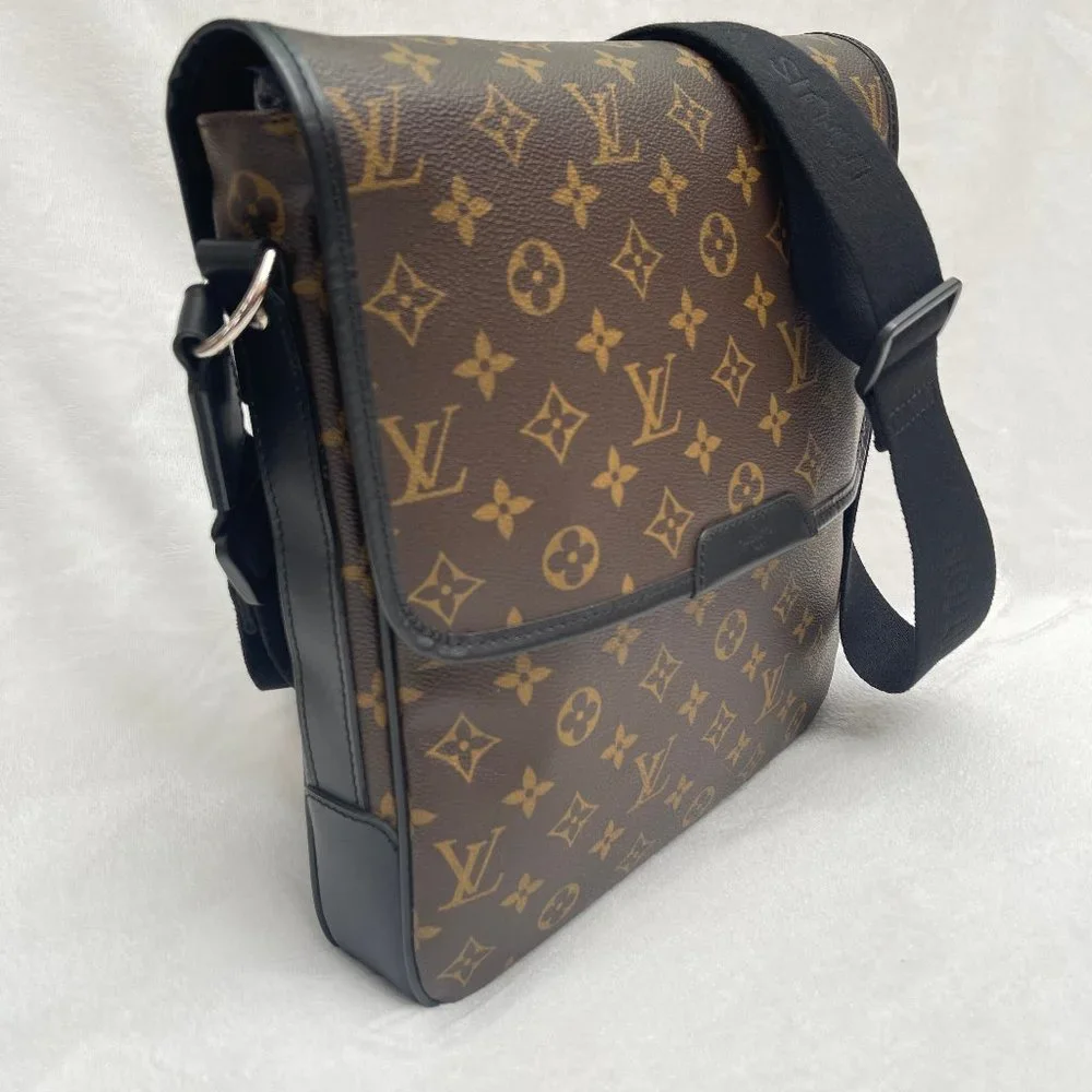 New Auc Louis Vuitton Monogram Macassar Canvas Bass MM Messenger/crossbody Bag